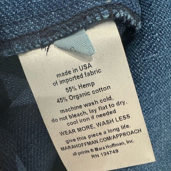 NWT Mara Hoffman Dress Annetta Denim Midi Button Down in Blue - Picture 9 of 9
